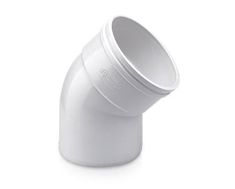PVC 45-Degree Bend - 63mm - Image 1