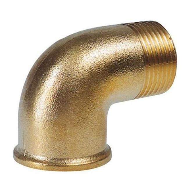 Brass 90-Degree Elbow - 1/2 Inch BSP - Image 1